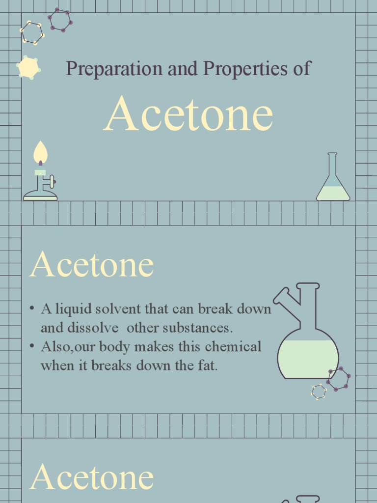 The Preparation Properties And Uses Of Acetone Pdf Physical