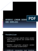 7 REGRESI LINEAR SEDERHANA DAN KORELASI New