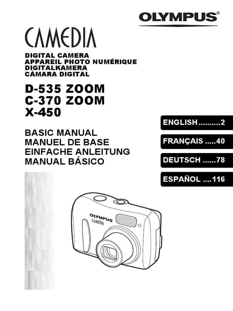 D535 ZOOM C370 ZOOM X450 Basic Manual Manuel de Base Einfache