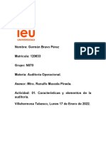 Act 01 - Características y Elementos de La Auditoría.