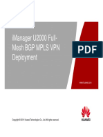 ODM092009 Imanager U2000 Full-Mesh BGP MPLS VPN Deployment ISSUE1