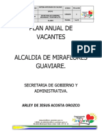 Plan Anual de Vacantes Miraflores