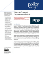 Brief: Women's Economic Empowerment in Asia