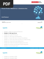 Oracle Fusion Middleware Administration: Atul Kumar