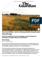 Vast Neolithic Circle of Deep Shafts Found Near Stonehenge - Science - The Guardian