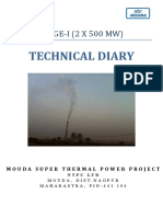 Technical Diary: STAGE-I (2 X 500 MW)