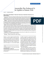 High-Dose Oral Amoxicillin Plus Probenecid Is Highly Effective for Syphilis in Patients With HIV Infection