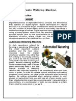 Automatic Watering Machine