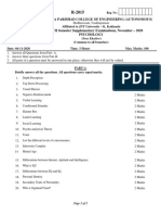 Gayatri Vidya Parishad College of Engineering (Autonomous) : Course Code: 15FE1103 / 2015 Reg. No