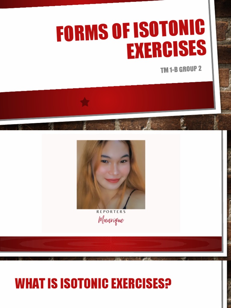 Isotonic Exercise: Types and Examples | PDF | Muscle Contraction ...