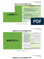 Plan de Trabajo. Semana Del 11 Al 15 de Octubre