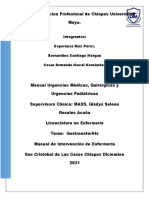 Gastroenteritis: Manual de intervención de enfermería