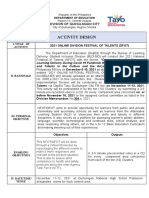 Activity Design: Division of Guihulngan City