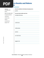 Complex Patterns of Inheritance Notebook