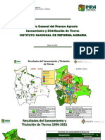 Estado General Del Proceso Agrario en Bolivia