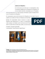 Funciones del vicepresidente de Guatemala