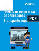 Manual de Emisión de Credenciales - Transporte Regular