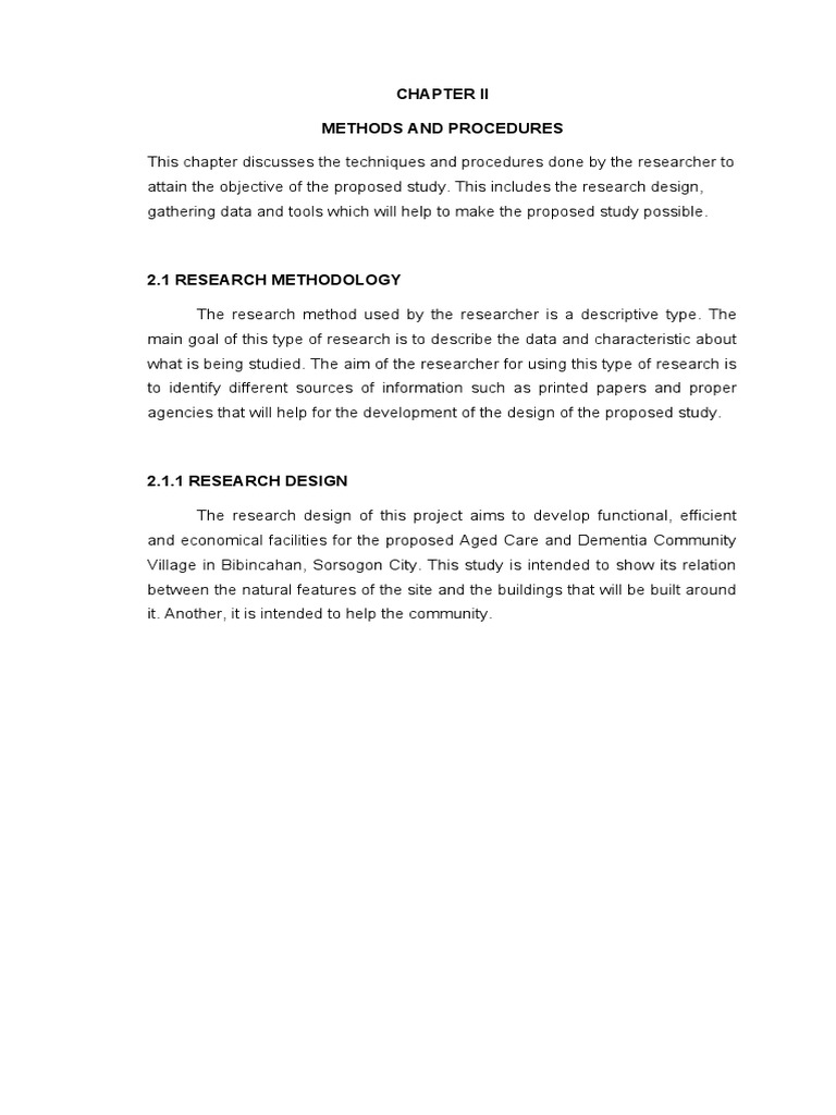 Chapter 2 Thesis Sample Only Pdf Dementia Design