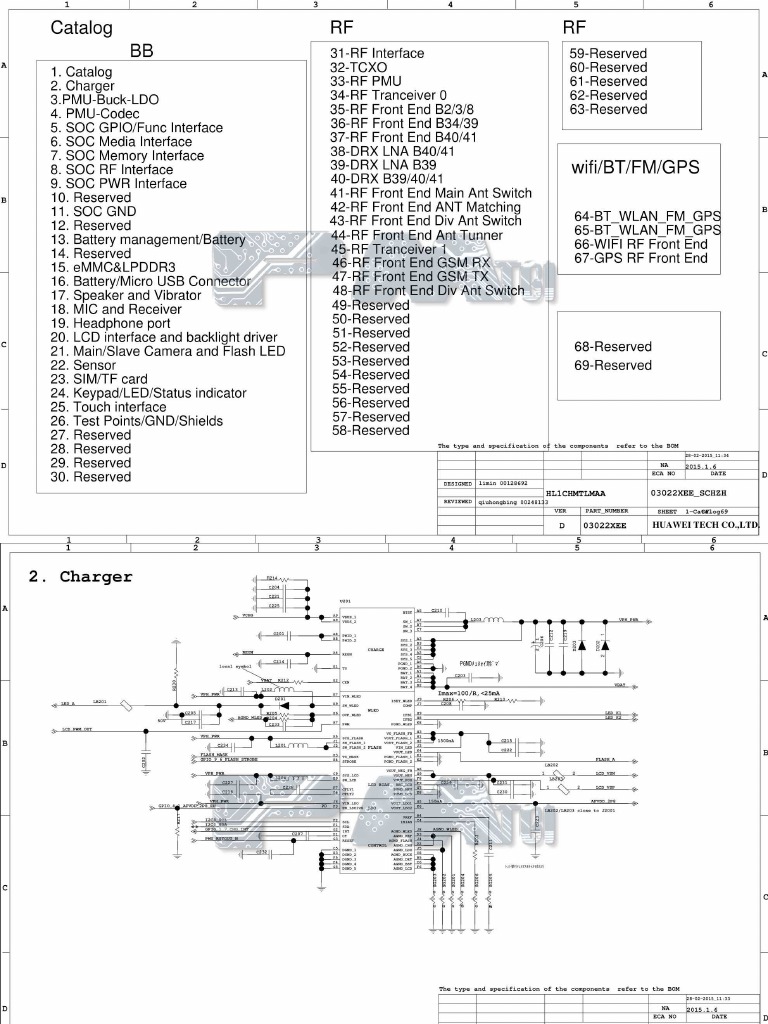 Huawei CHMUL00 Honor Play 4C Schematic Diagram PDF