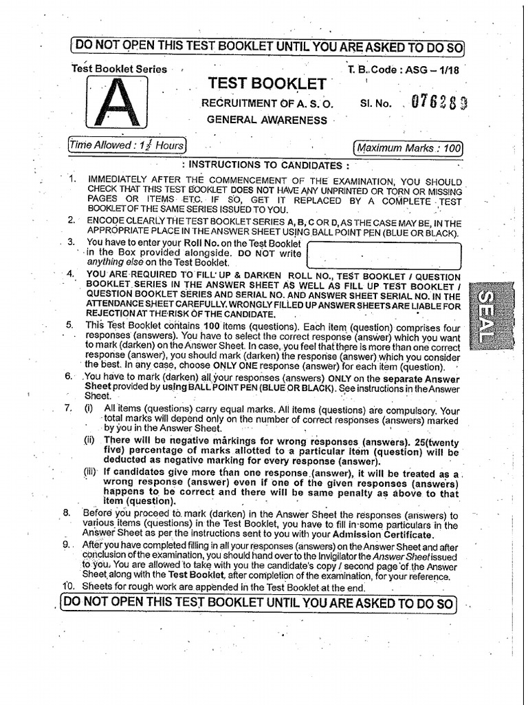 ASO Question | PDF