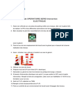 Mode OPERATOIRE SERID Intervention ELECTRIQUE