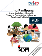 Ap8 q1 Mod3 Yugtong Pag Unlad NG Kultura Sa Panahon NG Prehistoriko FINAL08032020