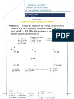 Assignment No. 7. Eccentrically Loaded Columns