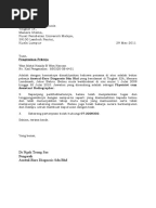 Contoh Surat SOKONGAN Majikan untuk sambung belajar