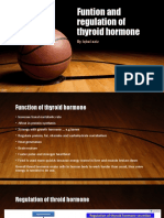 Funtion and Regulation of Thyroid Hormone