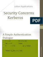 Authentication Applications: Security Concerns Kerberos