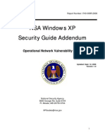 NSA Windows XP Security Guide Addendum