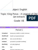 ICSE - VII - Eng - King Porus - A Legend of Old (An Extract)