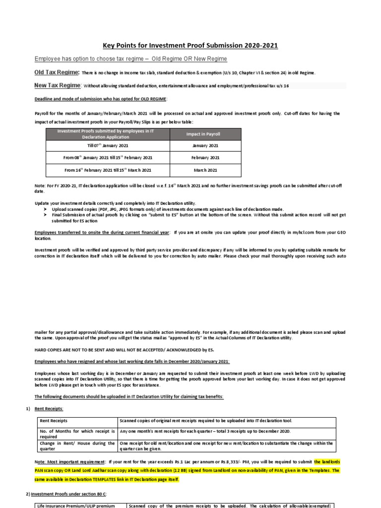 key-points-for-investment-proof-submission-2020-2021-pdf-insurance