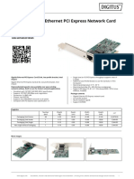 DIGITUS Gigabit Ethernet PCI Express Network Card: DN-10130 EAN 4016032310945