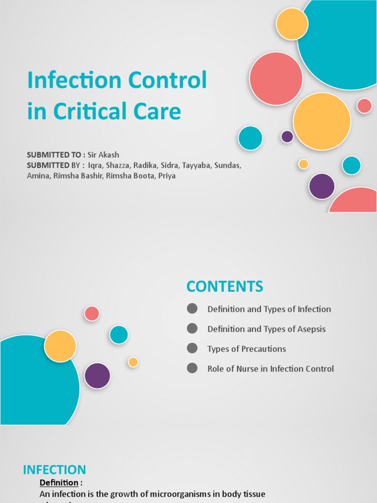 Infection Control in Critical Care | PDF | Sterilization (Microbiology ...