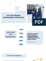 Civil Distubance Management Operations