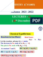 CHEMISTRY (CY11003) : Autumn 2021 - 2022