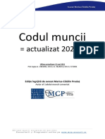 Codul Muncii Actualizat 2021 PDF