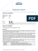 Application Report: Membrane Wettability