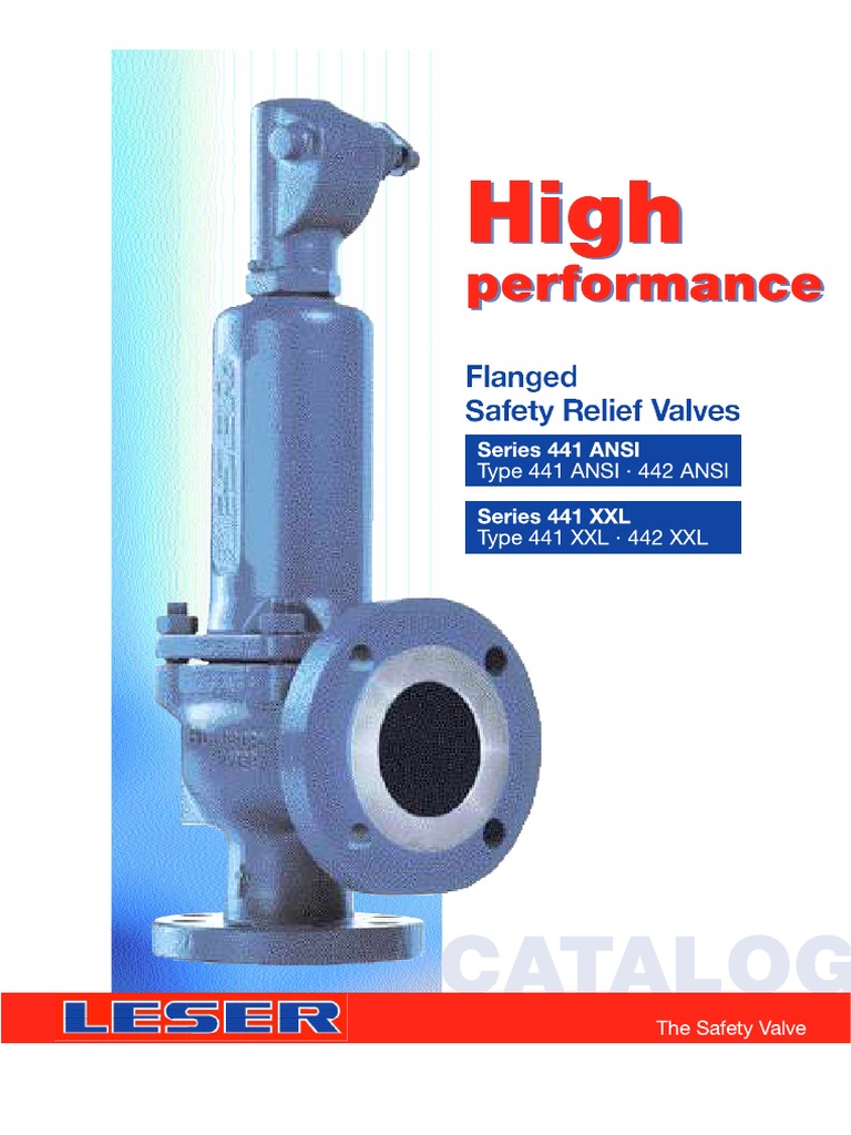 Safety Relief Valve Data Sheet PDF