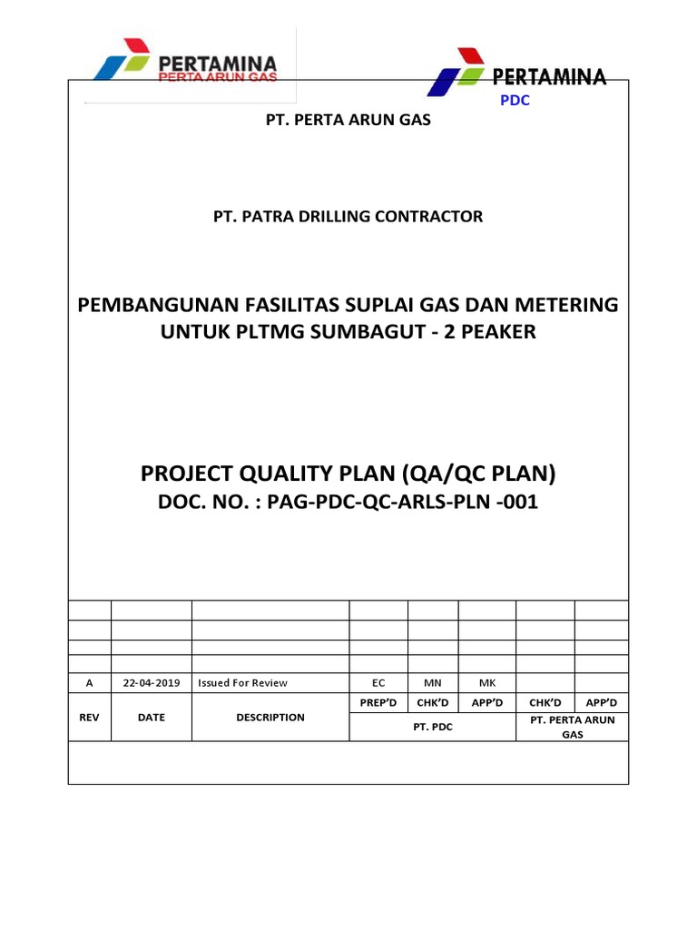 Qaqc Plan | PDF