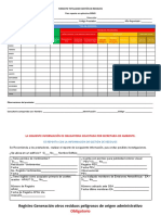 Formato Totalizado Gestión de Residuos Cundinamarca