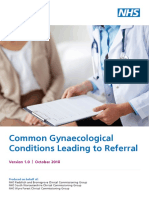 Common Gynaecological Conditions Leading To Referral - 071118