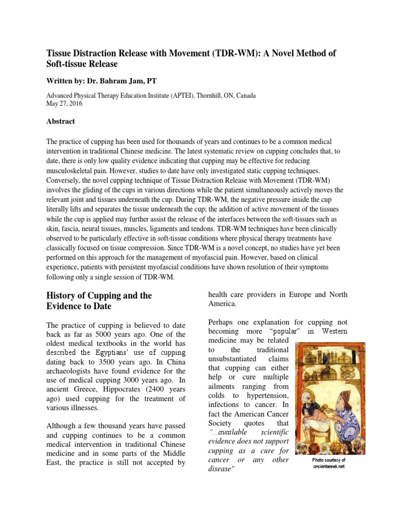 Tissue Distraction Release With Movement TDR WM 2016 | PDF ...