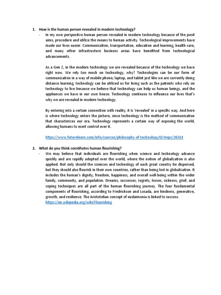 How Is The Human Person Revealed in Modern Technology? PDF