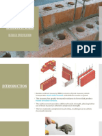 Reinforced Brickwork: Detailed Specification
