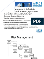 Risk Management: A Guide To Implementation in Your Organization