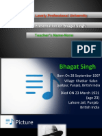 Lovely Professional University: Presentation On Bhagat Singh