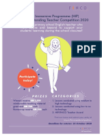 HIP FINCO Outstanding Teacher Competition 2020