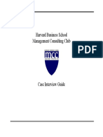 Havard Business School Consulting Club Case Interview Guide